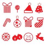 Christmas Card Icon Stock Photo