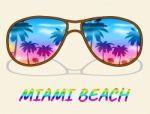 Miami Beach Shows Florida Vacation Or Holiday Stock Photo