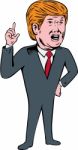 Donald Trump Republican Candidate Cartoon Stock Photo