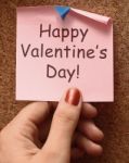 Happy Valentines Day Text Stock Photo