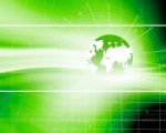 Green Futuristic Background Stock Photo