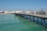 Worthing, West Sussex/uk - April 20 : View Of Worthing Pier In W Stock Photo