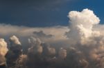 Clouds In Sky Before Rain Stock Photo