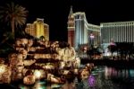 Volcano At The Mirage Hotel Las Vegas Stock Photo