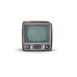 Old Television Stock Photo