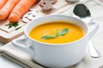 Pumpkin Soup Stock Photo