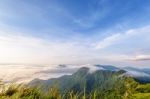 Morning In Phu Chi Fa Forest Park Stock Photo