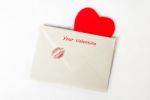 Valentine's Day Love Letter. Stock Photo