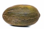 Green Melon  (piel De Sapo) Isolated On A White Background Stock Photo