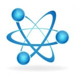 Atom Icon Stock Photo