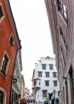 Tourists Sightseeing In Salzburg Stock Photo