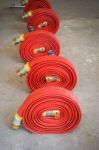 Red Hose Fire Stock Photo