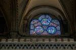 Stained Glass Window In Canterbury Cathedral Stock Photo