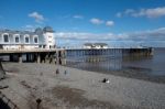 Cardiff Uk March 2014 - View Of Penarth Pier Stock Photo