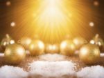 Christmas Gold Background For Advertising And Graphic Design Stock Photo