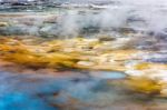 Norris Geyser Basin Stock Photo