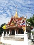 Worship Buddhist Pavilion Statue At Temple In Thailand  Stock Photo