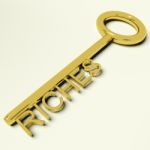 Riches Key Stock Photo