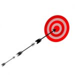 Moving Arrow To Target Stock Photo