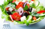 Greek Salad Stock Photo