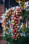 Apples In The Collegiate Church Of St Michael In Mondsee Stock Photo