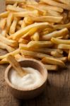 Fries French Sour Cream Still Life Stock Photo