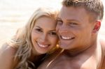 Smiling romantic Couple Stock Photo