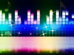 Rainbow Music Background Means Instruments Musical Or Classical Stock Photo