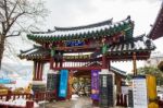 Nami Island - South Korea - January 19: Tourists Arrived In Nami Island By A Ferry On January 19, 2015 In Nami Island, South Korea Stock Photo