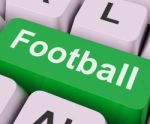 Football Key Means Rugby Or Soccer
 Stock Photo