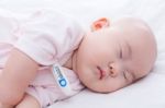 Close-up Newborn Baby Sleeping Stock Photo