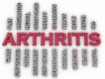 3d Imagen Arthritis  Issues Concept Word Cloud Background Stock Photo