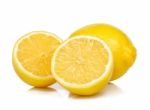 Lemon Isolated On The White Background Stock Photo