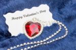 Frame Of Red And Blue Paper Hearts With Copy Space Stock Photo