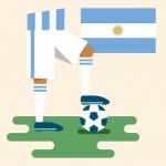 Argentina National Soccer Kits Stock Photo