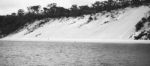 Pristine Beachfront At North Point, Moreton Island. Black And White Stock Photo