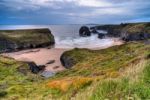 Cliff Over Atlantic Ocean Stock Photo