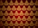 Golden Art Pattern Wallpaper Stock Photo