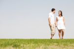 Couple Holding Hands Stock Photo