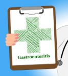 Gastroenteritis Illness Shows Cystic Fibrosis And Ailment Stock Photo