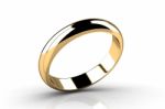 Golden Wedding Ring Stock Photo