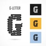 Creative G- Letter Icon Abstract Logo Design  Template Stock Photo