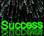 Success Word With Fireworks Stock Photo