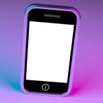 Blank Smartphone Screen Stock Photo