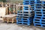 Wooden Pallets Stock Photo