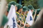 Student 11-12 Years Old, Scout Assembly, Teepangkorn Scout Camp In Samut Sakhon Thailand Stock Photo