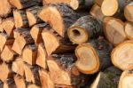 Stack Of Logs Stock Photo