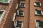 Close Up Building With Windows Stock Photo