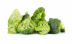 Fresh Broccoli Isolated On White Background Stock Photo