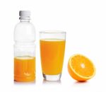 Fresh Orange And Glass With Juice Stock Photo